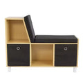 Humble Crew Kids' Toddler BookNook Wood: MDF Frame, Steel Hardware, 2 Shelves, 2 Drawers, 5-Piece Set
