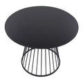 LumiSource Canary MDF Dining Table Black Metal/Black