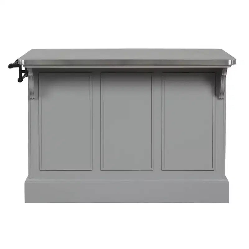 Acme Furniture Urrur Kitchen Island Gray Finish