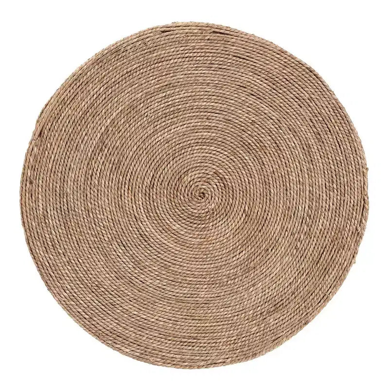 bali & pari Cady Seagrass Side Table Natural Brown