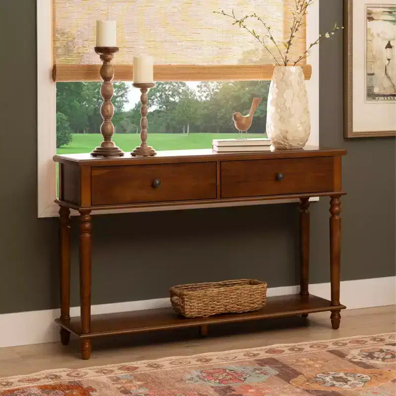 Powell Mcghie Console Table Hazelnut