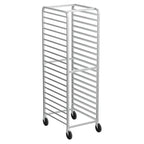 Scaffale da panetteria a 10/20 ripiani in acciaio inox per teglie da panini