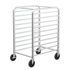 Scaffale da panetteria a 10/20 ripiani in acciaio inox per teglie da panini
