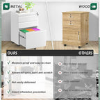Schedario mobile/verticale a 3 cassetti per ufficio domestico