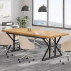 Vergadertafel van 6 FT | 70.86 x 31.49 x 29.52 in | plaats voor 6 personen | vergaderruimte op kantoor