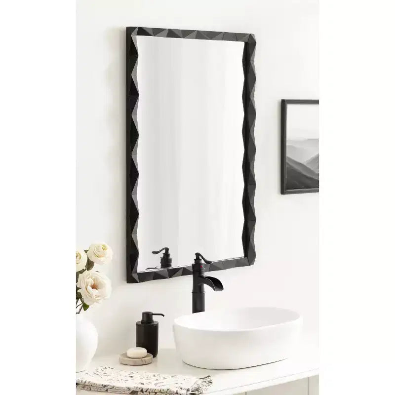Kate & Laurel All Things Decor 24x36 Endicott Rectangle Wood Mirror