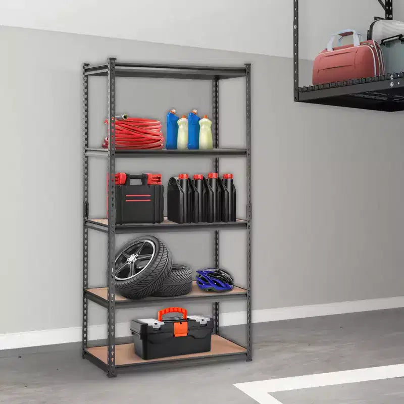5-Tier Adjustable Heavy Duty Metal Shelving Unit 2000 lbs Capacity Chrome Wire Organizer for Garage