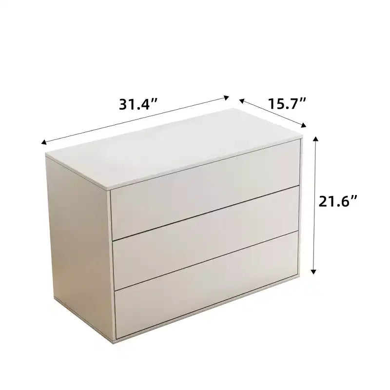 Luck Live Modern 3 drawer dressing table, suitable for wardrobe, bedroom, living room drawer dressing table bedside table, with wooden drawer cabinet