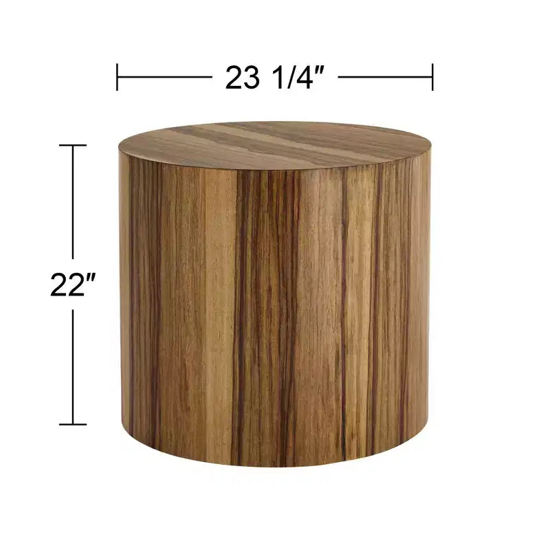 Crestview Collection Limba 23 1/4 Wide Brown End Table