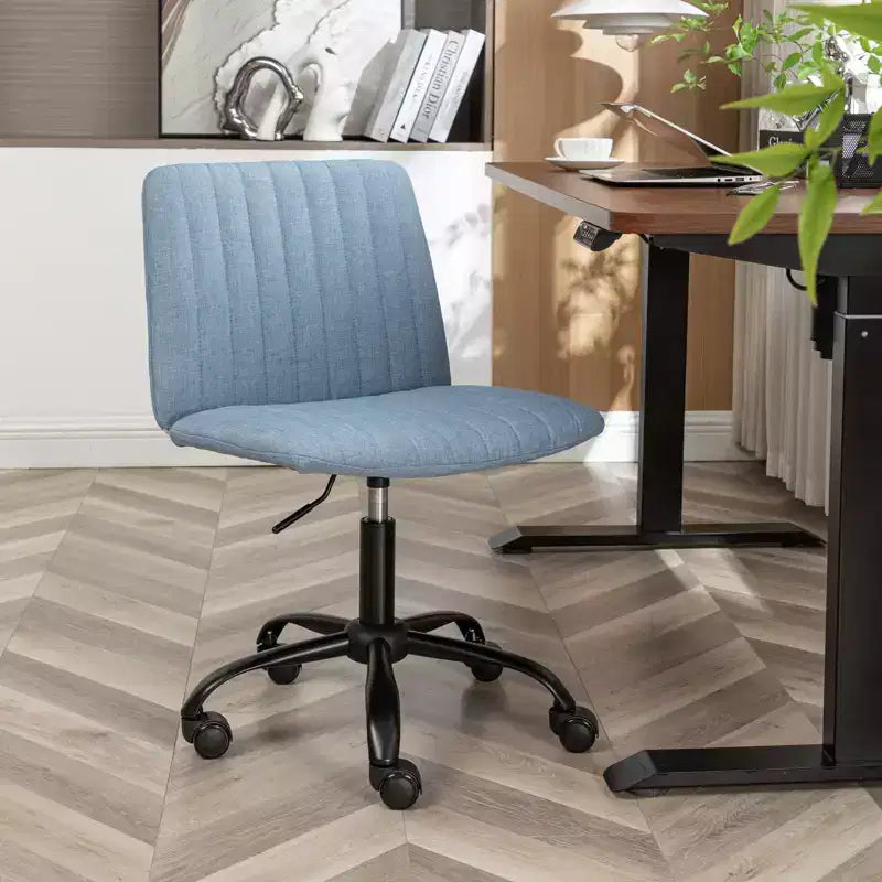 Sedia da Ufficio Girevole in Tessuto | Design Ergonomico | Disponibile nei colori Blu, Beige e Grigio