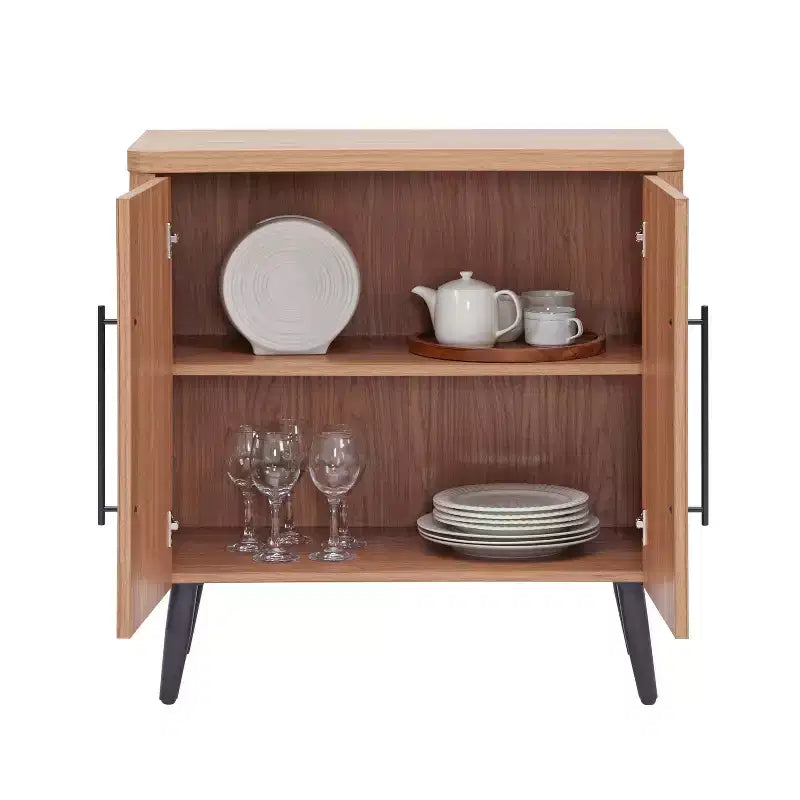 Manhattan Comfort Jodie Mid-Century Modern Accent Cabinet with 2 Shelves