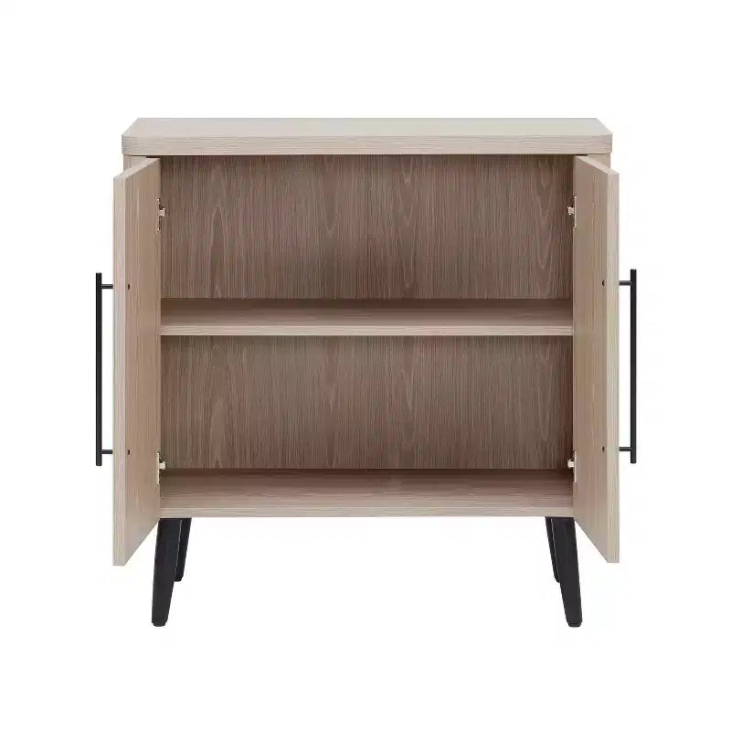 Manhattan Comfort Jodie Mid-Century Modern Accent Cabinet with 2 Shelves