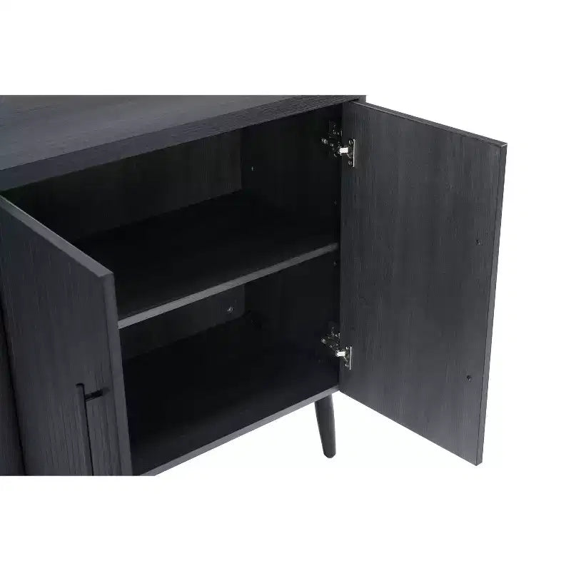 Manhattan Comfort Jodie Mid-Century Modern Accent Cabinet with 2 Shelves