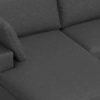 Narożna sofa modułowa Roscoe z głębokim siedziskiem, lewostronna | Nowoczesna sofa do salonu