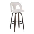 LumiSource Set of 2 Ava Barstools Dark Fabric